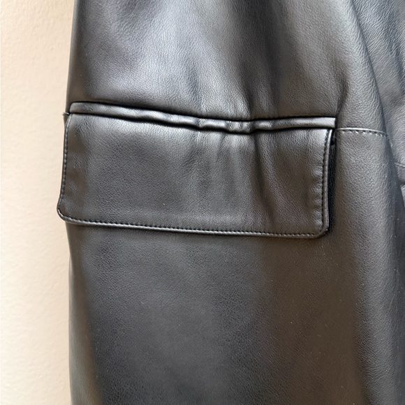 Bagatelle Black Leather Blazer - Picture 6 of 9